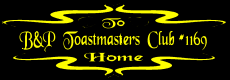 Go To Business & Professional Toastmasters Club #1169 Home Page